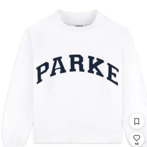 PARKE Nostalgia Varsity Mockneck
White + Denim / XXL